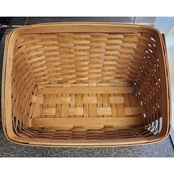 Longaberger '03 Lg Desktop Basket Protector Wooden Divider Liner - Picture 10 of 12